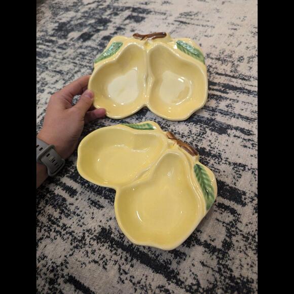 Unique Vintage Pear Serving Dishes!  Perfect Condition! Belmar Of CA - Picture 2 of 6